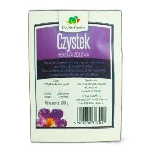 CZYSTEK SUSZONY 100% zioło TURCJA JAKOŚĆ 200g — zdjęcie 1