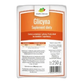 Glicyna Słodkie Zdrowie proszek organiczny 250 g — zdjęcie 1