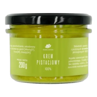KREM PISTACJOWY PISTACJE BEZ DODATKÓW MASŁO 200g 100% — zdjęcie 1