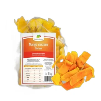 MANGO SUSZONE plastry, naturalne, słodzone 1kg 5% — zdjęcie 1