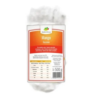 Mango suszone Słodkie Zdrowie plaster naturalny bez cukru 500 g — zdjęcie 1