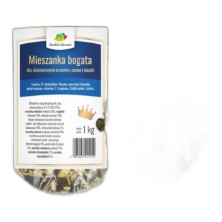 MIESZANKA BOGATA Mix ekskluzywnych orzechów, nasion i bakalii STUDENCKA 1kg — zdjęcie 1