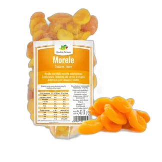 Morela suszona jasna Słodkie Zdrowie naturalna 500 g — zdjęcie 1