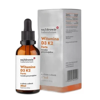 Na Zdrowie Witamina D3 4000iu K2 100ug Forte W Kroplach Oliwa Z Oliwek 30ml — zdjęcie 1