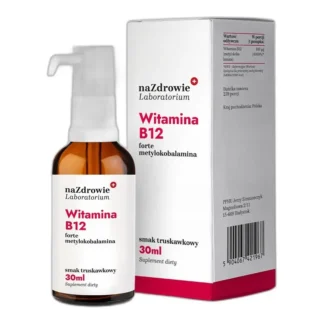 Na Zdrowie Witamina Metylokobalamina Forte 100ug krople pompka 30ml B12 — zdjęcie 1