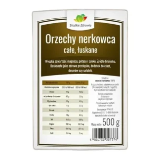 Orzechy nerkowca Słodkie Zdrowie całe orzechy 500 g — zdjęcie 1