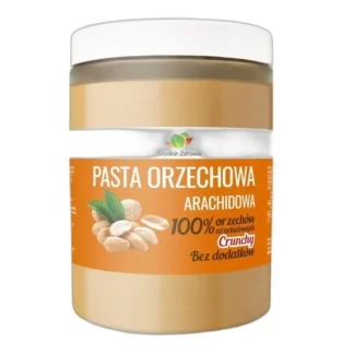 PASTA ORZECHOWA ORZECHY BEZ DODATKÓW PEANUT BUTTER 1kg CRUNCHY 100% — zdjęcie 1