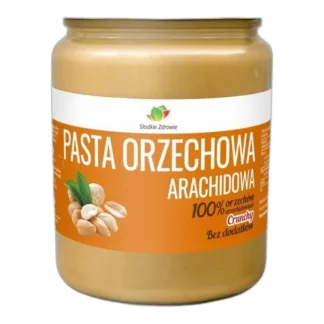 PASTA ORZECHOWA ORZECHY BEZ DODATKÓW PEANUT BUTTER 500g CRUNCHY 100% — zdjęcie 1