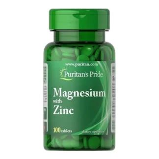 Puritan's Pride Magnez + Cynk glukonian 100 tabletek — zdjęcie 1