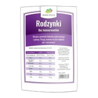 Rodzynki bez konserwantów Słodkie Zdrowie 500 g — zdjęcie 1