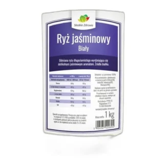 RYŻ JAŚMINOWY długoziarnisty biały bio 1kg — zdjęcie 1