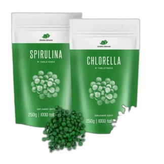 Tabletki spiruliny i chlorelli Słodkie Zdrowie 2000 szt. 500 g wegańskie — zdjęcie 1