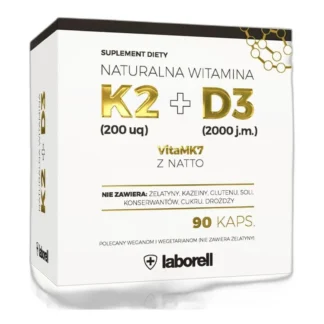Witamina MK-7 200mcg + D3 2000iu 90 KAPSUŁEK K2 — zdjęcie 1